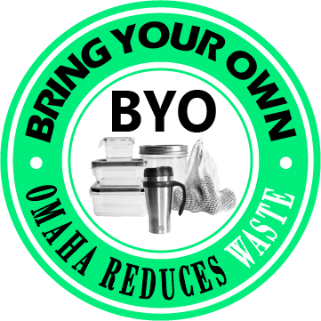 Omaha Reduces Waste sticker